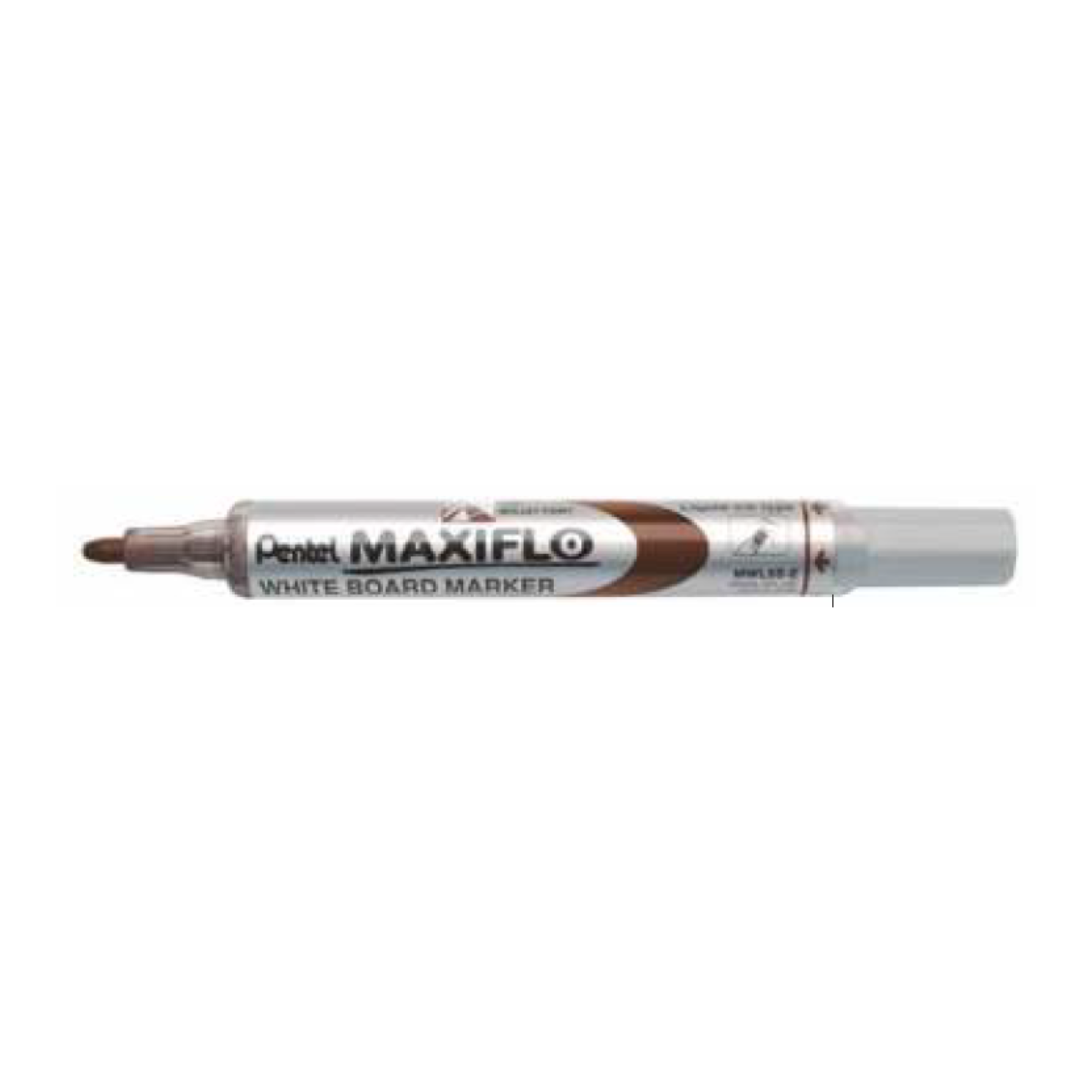 Pentel Maxiflo White Board Marker, Brown