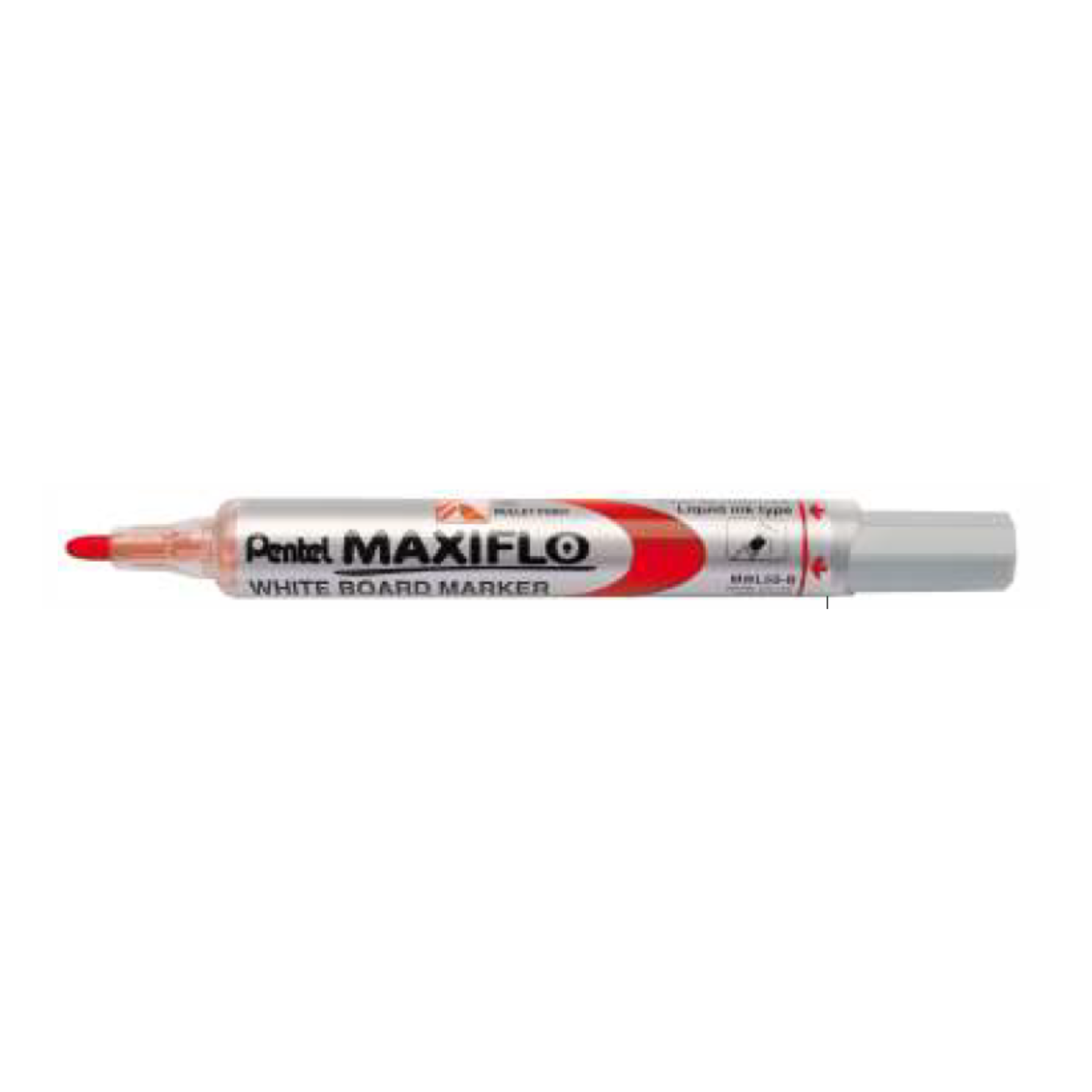 Pentel Maxiflo White Board Marker, Red