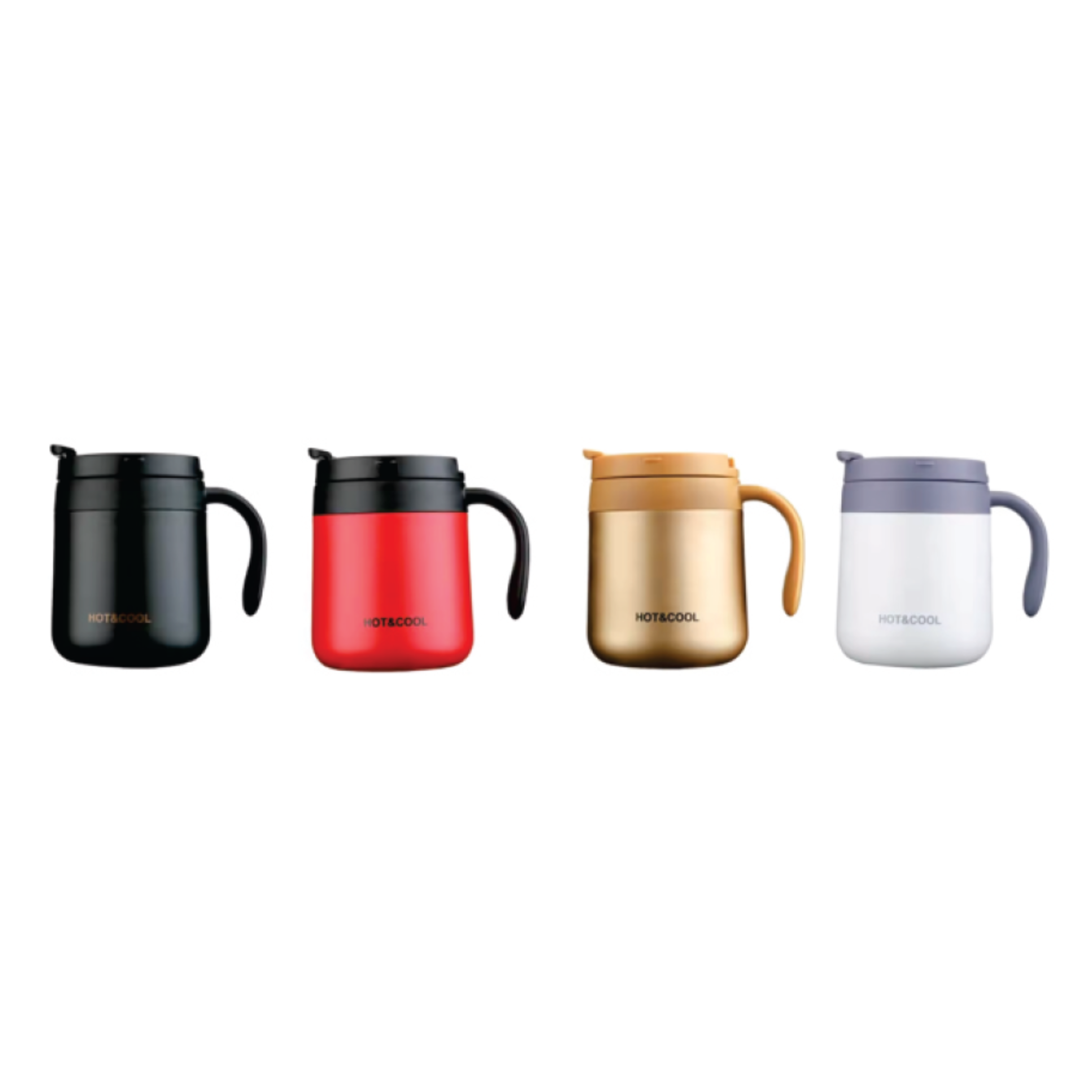 Rising Enterprises Stainless Steel Insulated Cup With Handle Lid