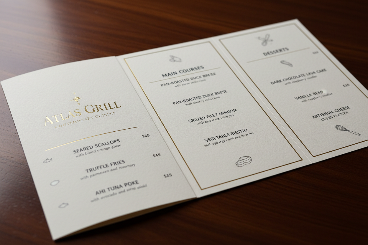 Menus Printing